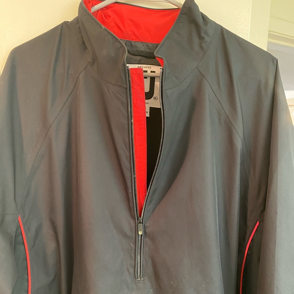 Footjoy Tour Collection Golf Pullover XL Black/Red